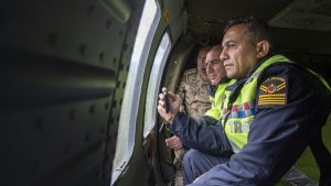 Tunceli'de helikopterli trafik denetimi